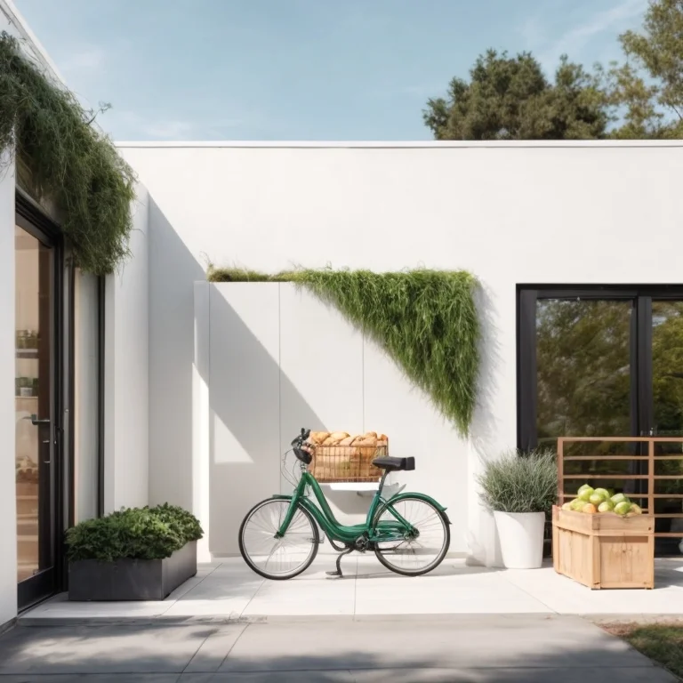 Illustration eines Lieferfahrzeugs mit Einkaufstaschen